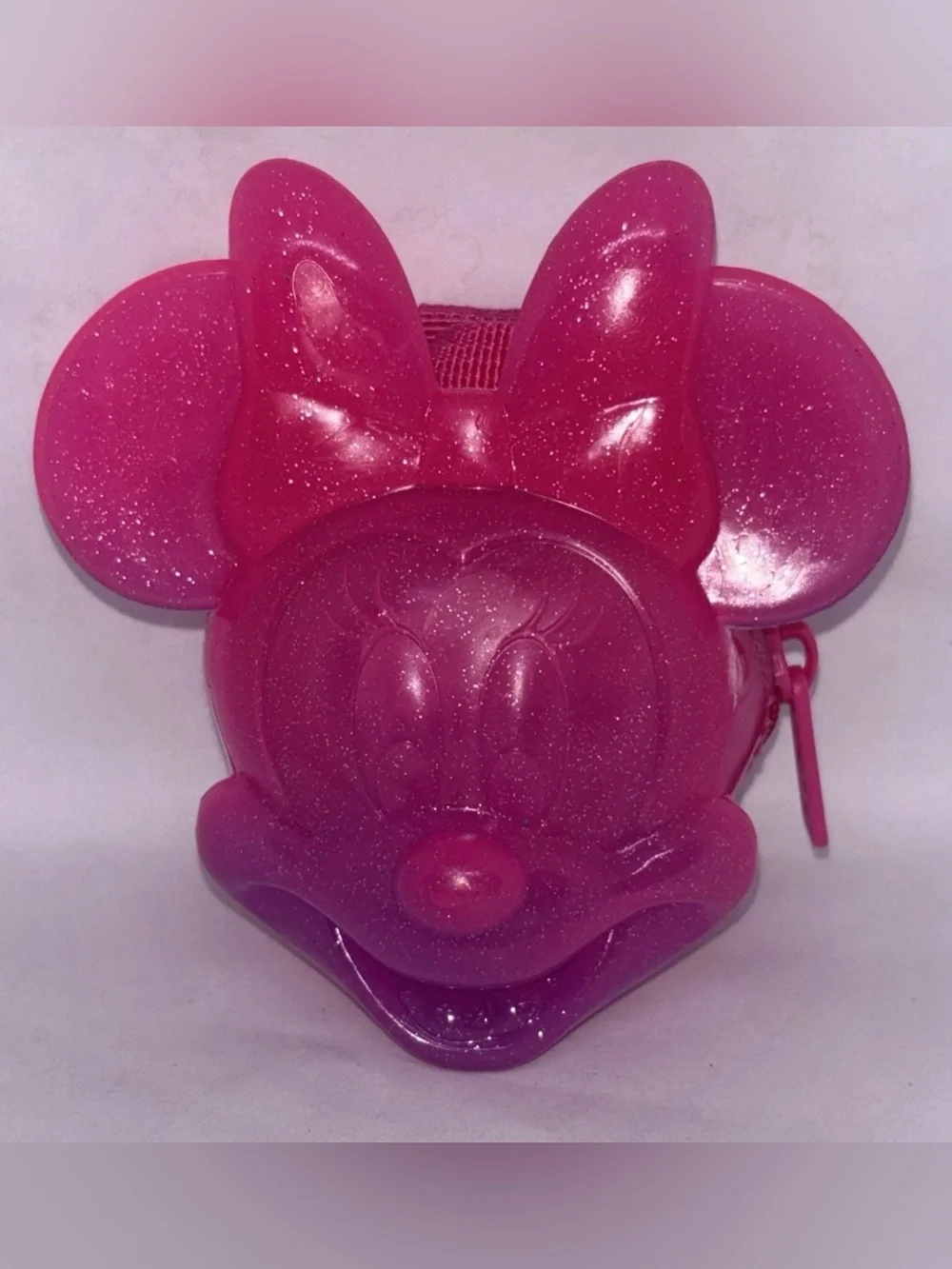 Real Littles Disney Mini Minnie Mouse Backpack Shopkins Pink Purple Glitter Zip